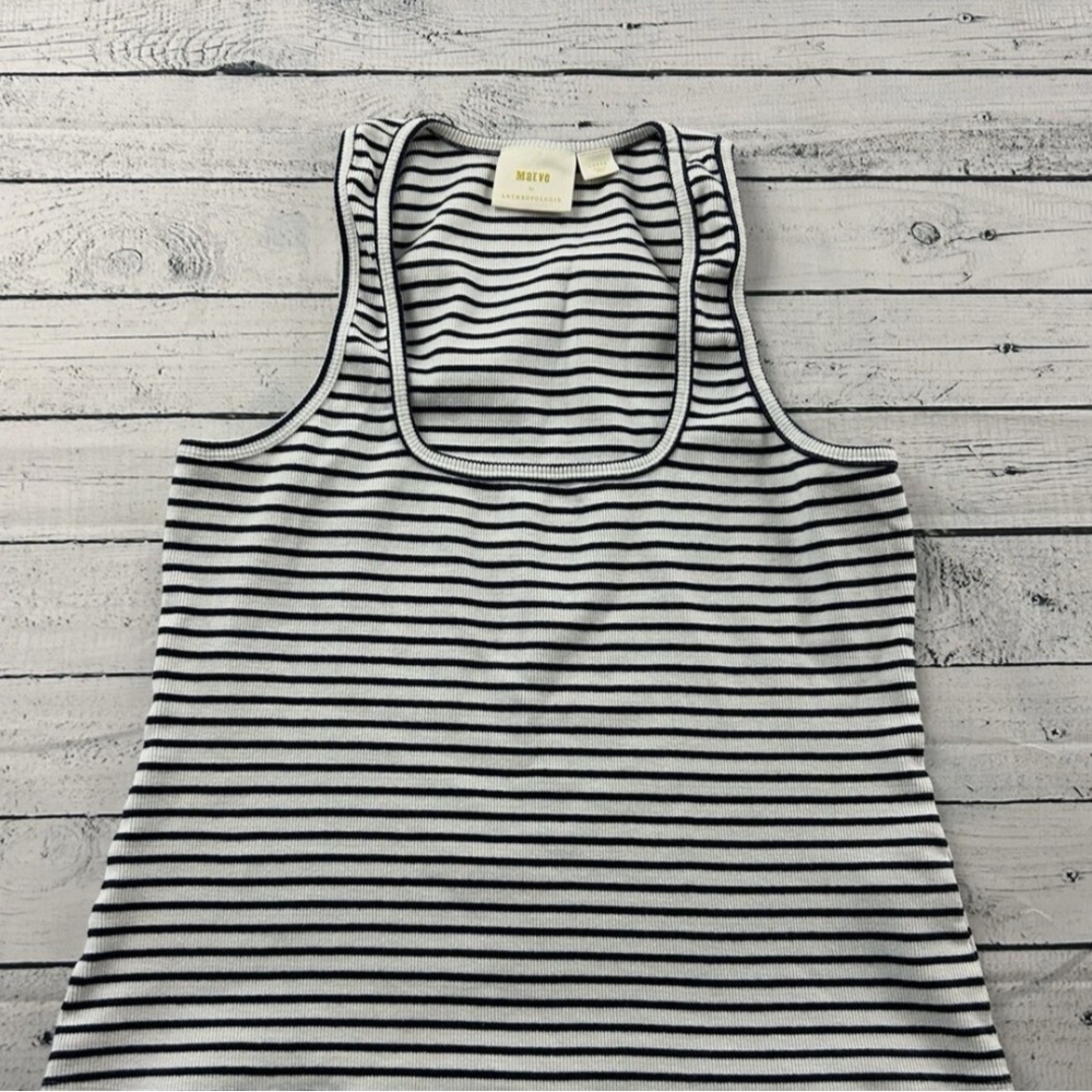 Maeve for Anthropologie square striped Tank Top
